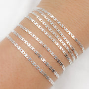 Sterling Silver Flat Marina Chain